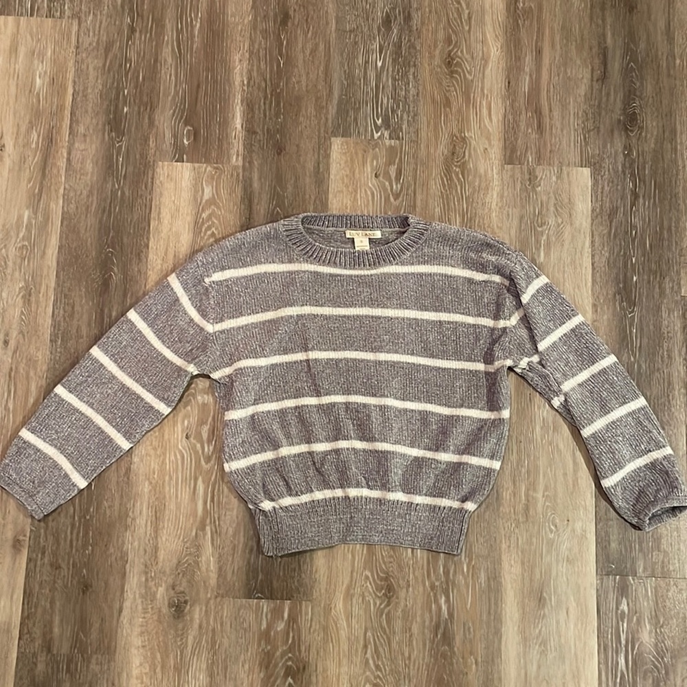 Super soft chenille waist length sweater.